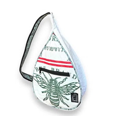 Torrain Recycled Bags Women's White Bee Circadian Sling Bag