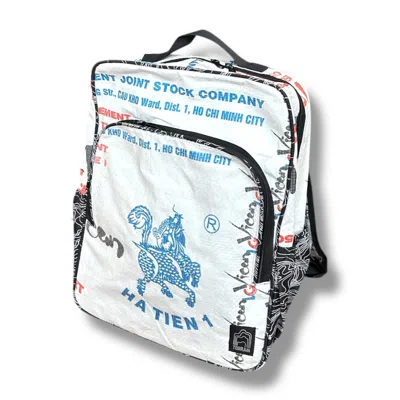Torrain Recycled Bags Women's White Dragon Giri Backpack