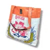 Torrain Recycled Bags Women's White Flower Barrel Tote