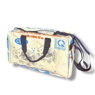 Torrain Recycled Bags Women's Yellow / Neutrals Yellow Fish Small Transport Duffel
