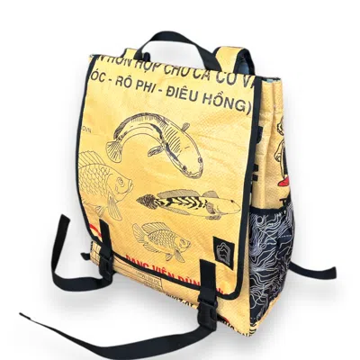 Torrain Recycled Bags Women's Yellow / Orange Yellow Fish Cascade Backpack