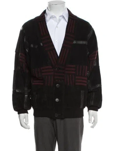 Pre-owned Torras Vintage Virgin Wool Bomber Jacket In Black