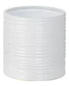 Torre And Tagus Ripple Ceramic Cylinder 6in Short Vase
