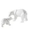 Torre And Tagus Set Of 2 Carved Angle Polar Bears