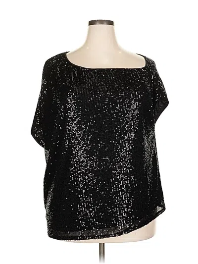 Pre-owned Torrid 3/4 Sleeve Blouse In Black