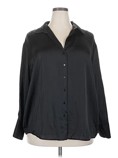 Torrid 3/4 Sleeve Blouse In Black