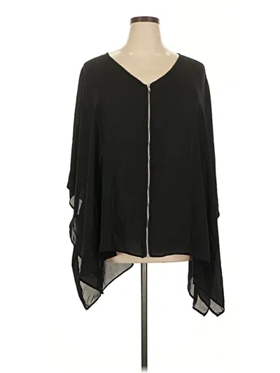 Pre-owned Torrid 3/4 Sleeve Blouse In Black
