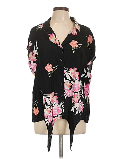Pre-owned Torrid 3/4 Sleeve Blouse In Black