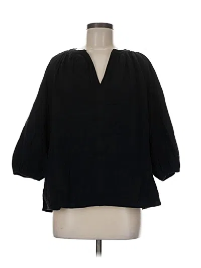 Pre-owned Torrid 3/4 Sleeve Blouse In Black