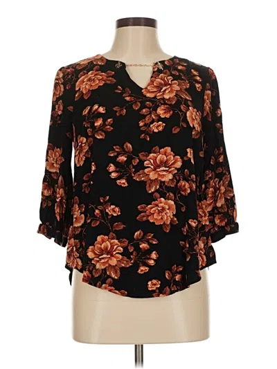 Pre-owned Torrid 3/4 Sleeve Blouse In Black