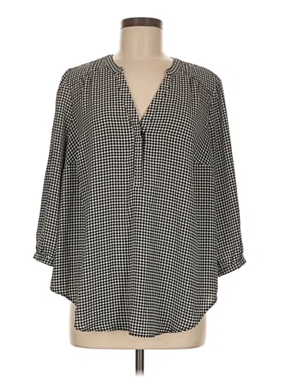 Pre-owned Torrid 3/4 Sleeve Blouse In Black