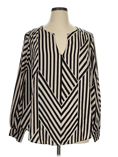Pre-owned Torrid 3/4 Sleeve Blouse In Black