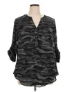 Torrid 3/4 Sleeve Blouse In Black