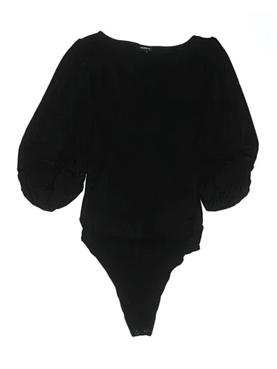Pre-owned Torrid 3/4 Sleeve Blouse In Black