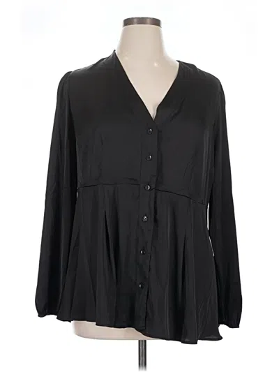 Torrid 3/4 Sleeve Blouse In Black