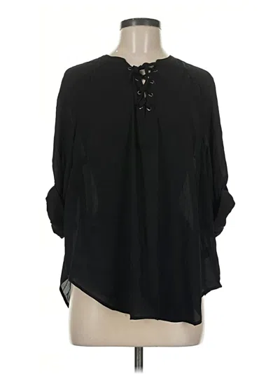Torrid 3/4 Sleeve Blouse In Black