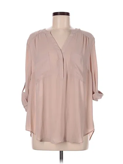 Pre-owned Torrid 3/4 Sleeve Blouse In Brown