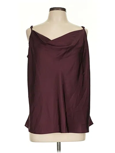 Pre-owned Torrid 3/4 Sleeve Blouse In Burgundy