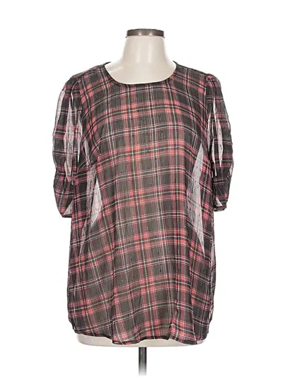 Pre-owned Torrid 3/4 Sleeve Blouse In Gray