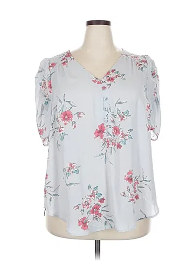 Pre-owned Torrid 3/4 Sleeve Blouse In Gray
