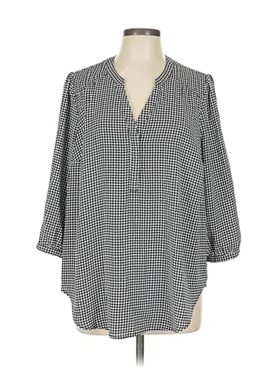 Pre-owned Torrid 3/4 Sleeve Blouse In Gray