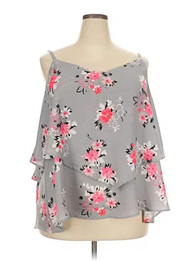 Pre-owned Torrid 3/4 Sleeve Blouse In Gray