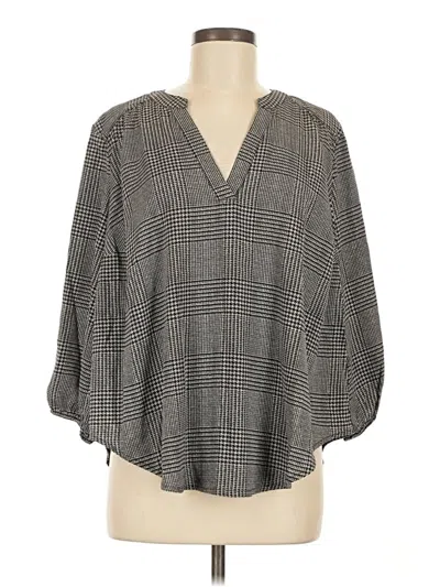 Torrid 3/4 Sleeve Blouse In Gray