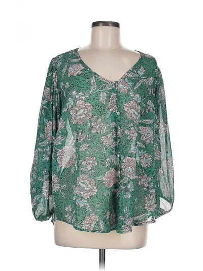 Pre-owned Torrid 3/4 Sleeve Blouse In Green