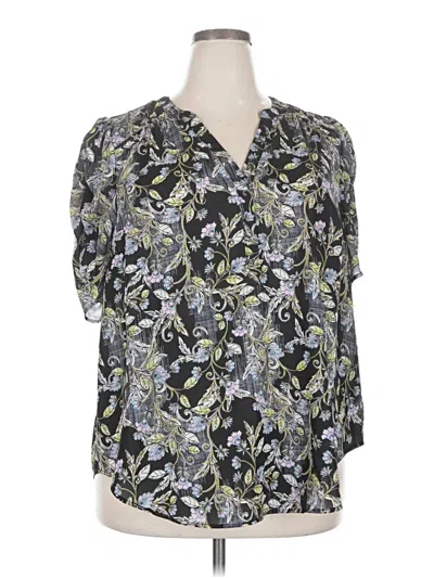 Pre-owned Torrid 3/4 Sleeve Blouse In Green