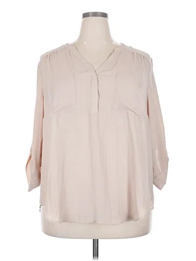 Pre-owned Torrid 3/4 Sleeve Blouse In Ivory