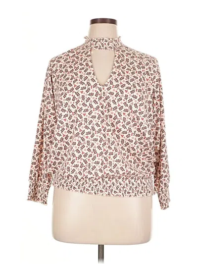 Pre-owned Torrid 3/4 Sleeve Blouse In Ivory