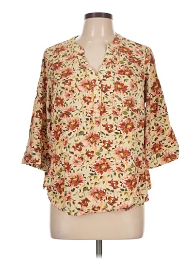Pre-owned Torrid 3/4 Sleeve Blouse In Ivory
