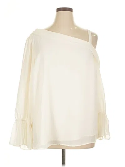 Pre-owned Torrid 3/4 Sleeve Blouse In Ivory