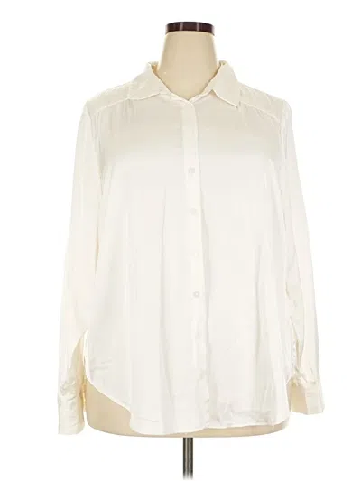 Pre-owned Torrid 3/4 Sleeve Blouse In Ivory