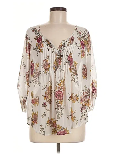 Pre-owned Torrid 3/4 Sleeve Blouse In Ivory
