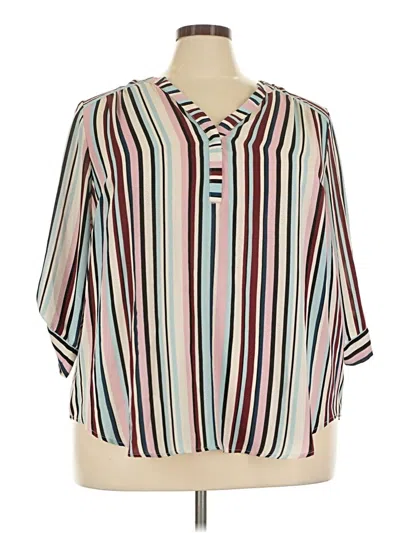 Pre-owned Torrid 3/4 Sleeve Blouse In Ivory