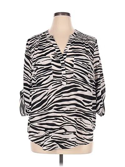 Torrid 3/4 Sleeve Blouse In Multi