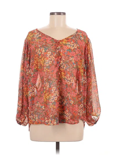 Pre-owned Torrid 3/4 Sleeve Blouse In Orange