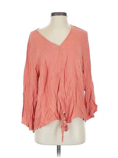 Pre-owned Torrid 3/4 Sleeve Blouse In Orange