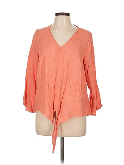 Pre-owned Torrid 3/4 Sleeve Blouse In Orange