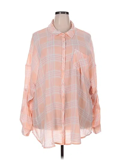 Pre-owned Torrid 3/4 Sleeve Blouse In Orange
