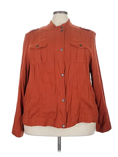 Pre-owned Torrid 3/4 Sleeve Blouse In Orange