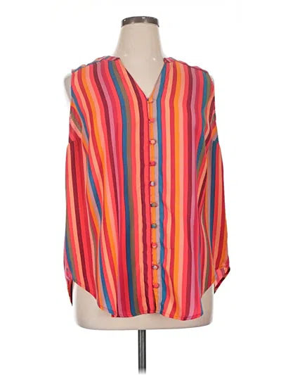 Pre-owned Torrid 3/4 Sleeve Blouse In Orange