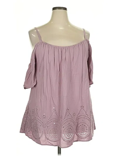 Torrid 3/4 Sleeve Blouse In Pink