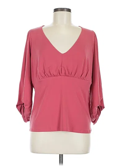 Torrid 3/4 Sleeve Blouse In Pink
