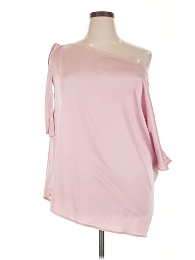 Pre-owned Torrid 3/4 Sleeve Blouse In Pink