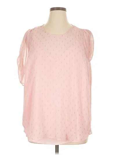 Torrid 3/4 Sleeve Blouse In Pink