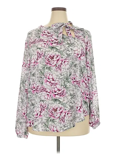Pre-owned Torrid 3/4 Sleeve Blouse In Pink
