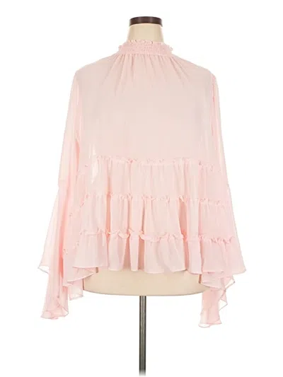 Pre-owned Torrid 3/4 Sleeve Blouse In Pink
