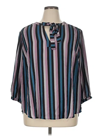 Pre-owned Torrid 3/4 Sleeve Blouse In Purple
